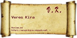 Veres Kira névjegykártya